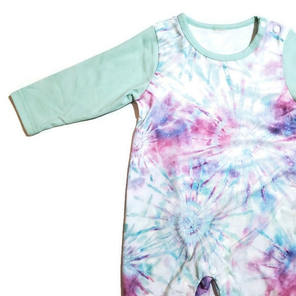 DO NOT BUYNew baby 6-9 baby girl tie-die coveralls - Picture 2 of 6
